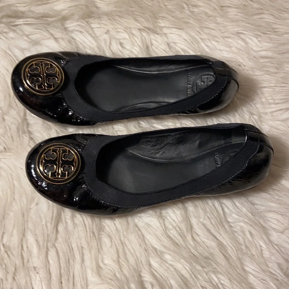 EUC Tory Burch Patent Leather Caroline Ballet flats
